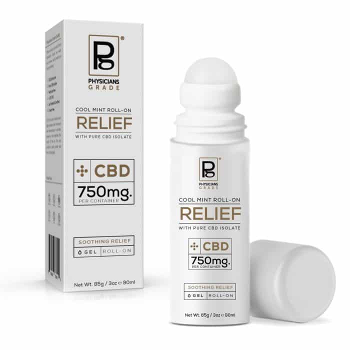 Cool Mint Roll-On RELIEF + 750mg CBD
