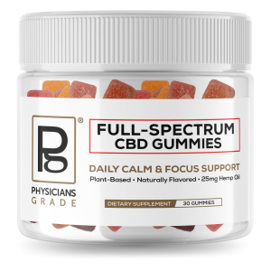 Plant-Based CBD Gummies for Relaxation & Focus – 25mg Full Spectrum Hemp Oil
